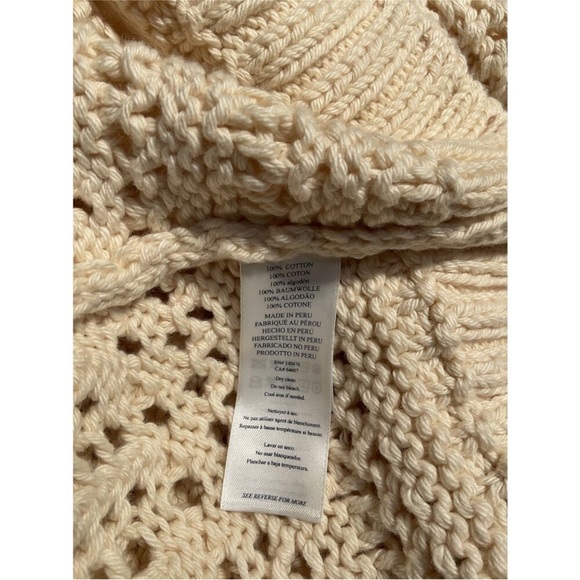 Faherty NWT Women's Whitecap Sweater Cream size Small - Picture 8 of 8